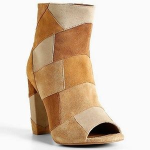 TORRID Faux Patch Heel Booties